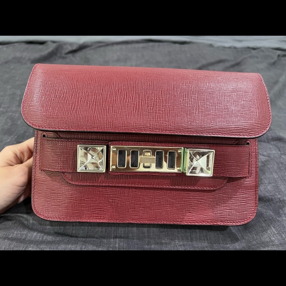 USE LIKE VERY NEW! PROENZA SCHOULER PS11 Mini Classic, Burgundy color. - Picture 3 of 14
